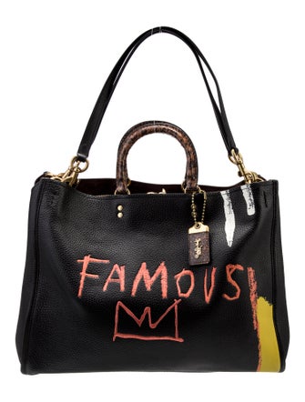 Coach x Jean-Michel Basquiat Leather Shoulder Bag