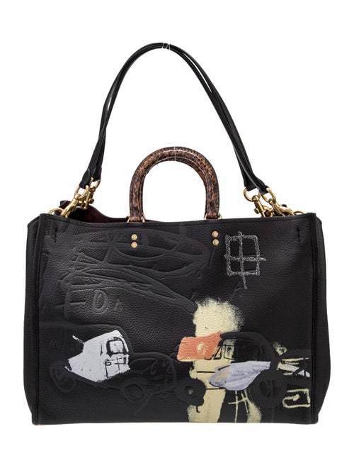 Coach x Jean-Michel Basquiat Leather Shoulder Bag
