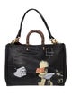Coach x Jean-Michel Basquiat Leather Shoulder Bag