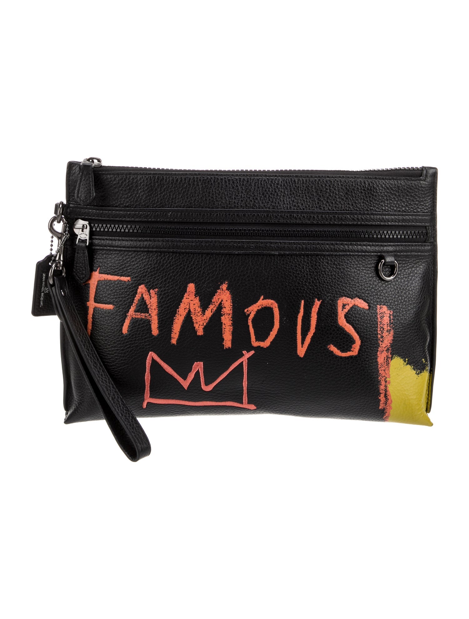 Coach x Jean-Michel Basquiat Leather Clutch