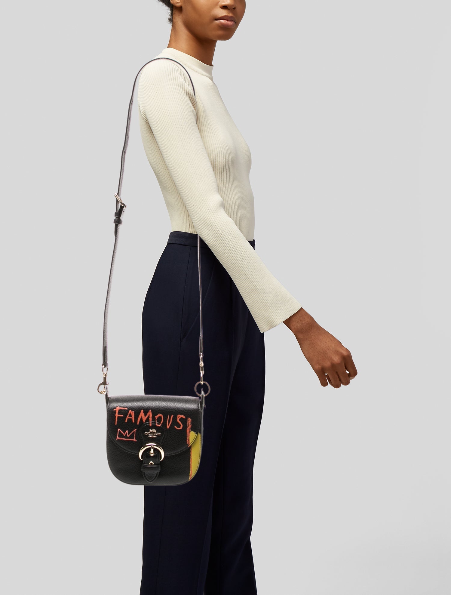 Coach x Jean-Michel Basquiat Leather Crossbody Bag