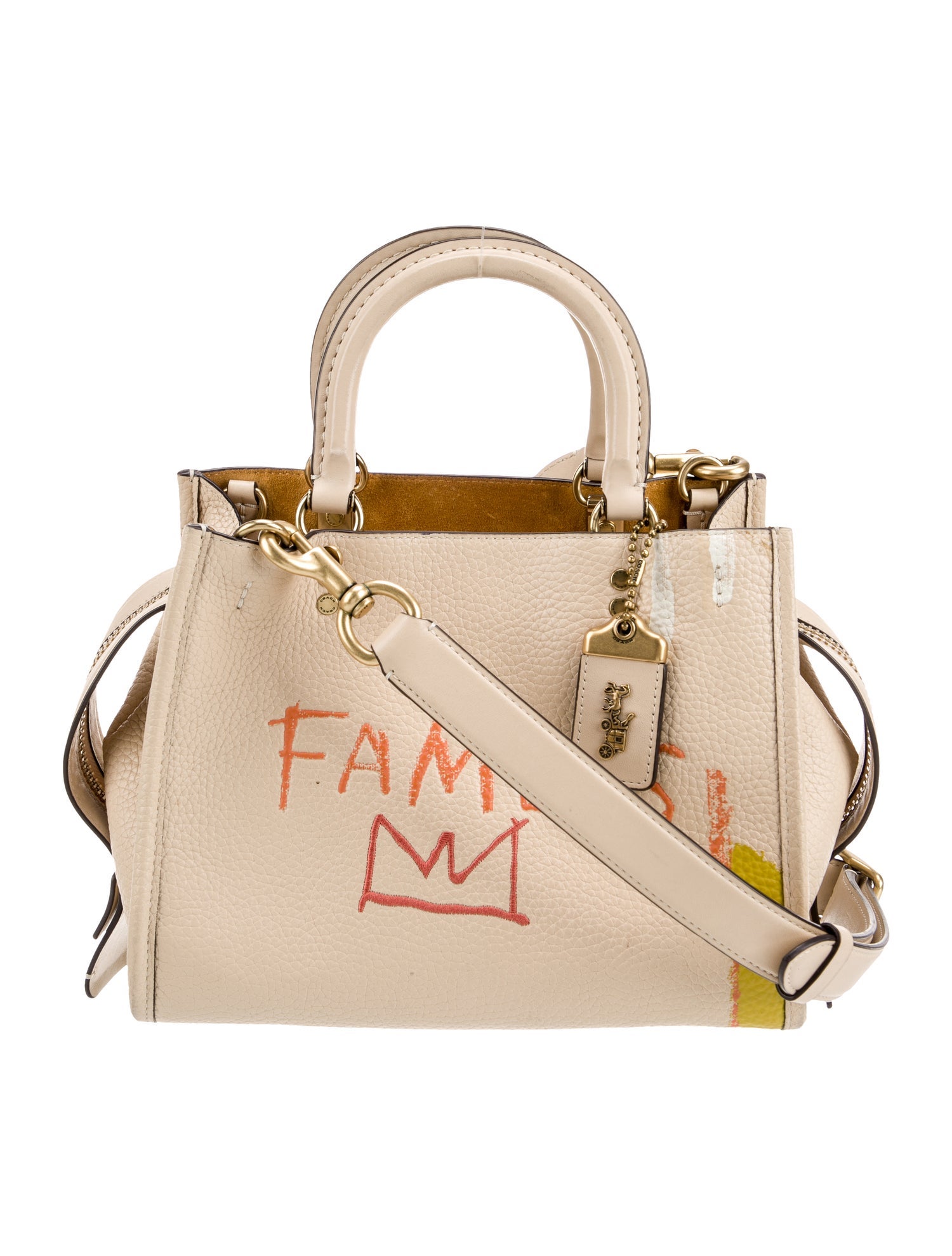 Coach x Jean-Michel Basquiat Leather Top Handle Bag