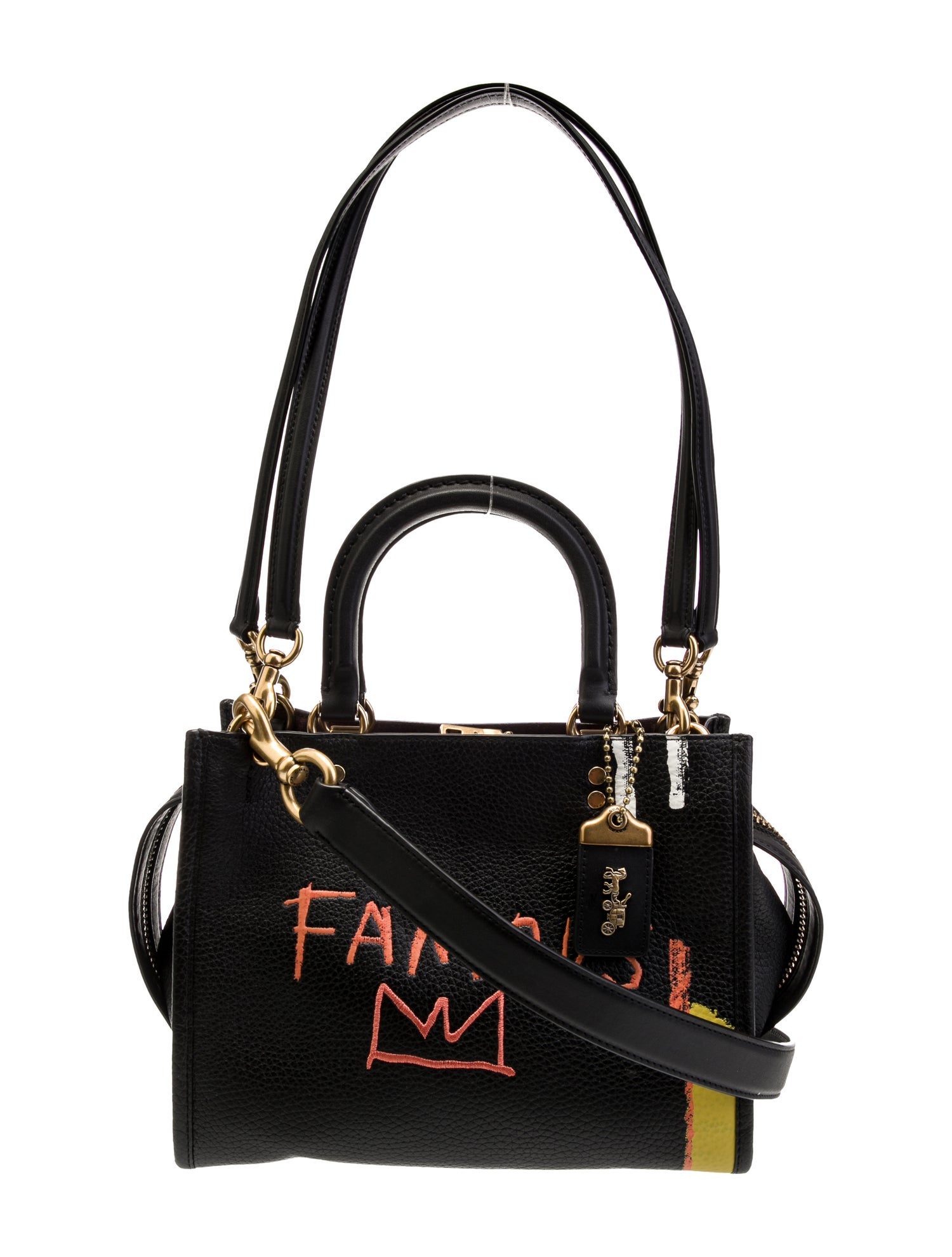 Coach x Jean-Michel Basquiat Leather Top Handle Bag