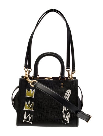 Coach x Jean-Michel Basquiat Leather Top Handle Bag