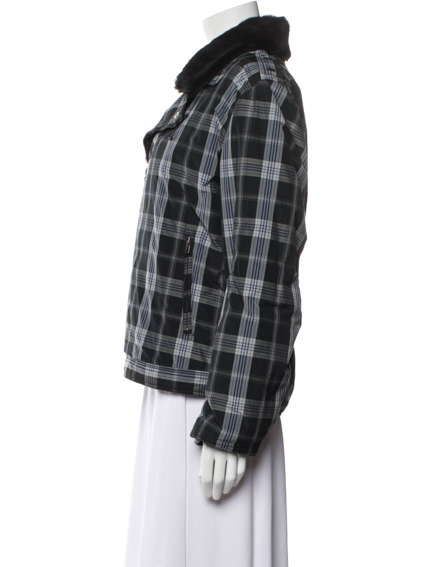 C'N'C Costume National Plaid Print Blazer