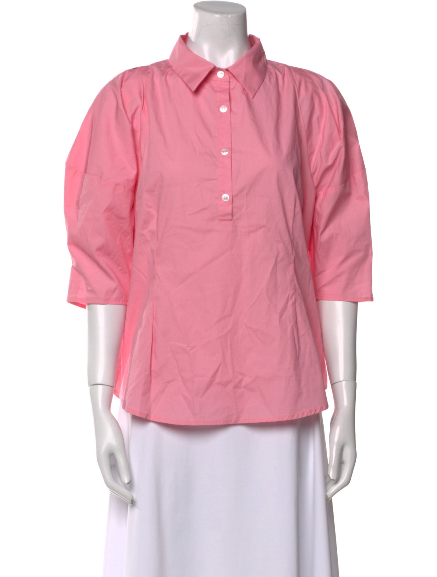 Chloé Kristyn Three-Quarter Sleeve Button-Up Top w/ Tags