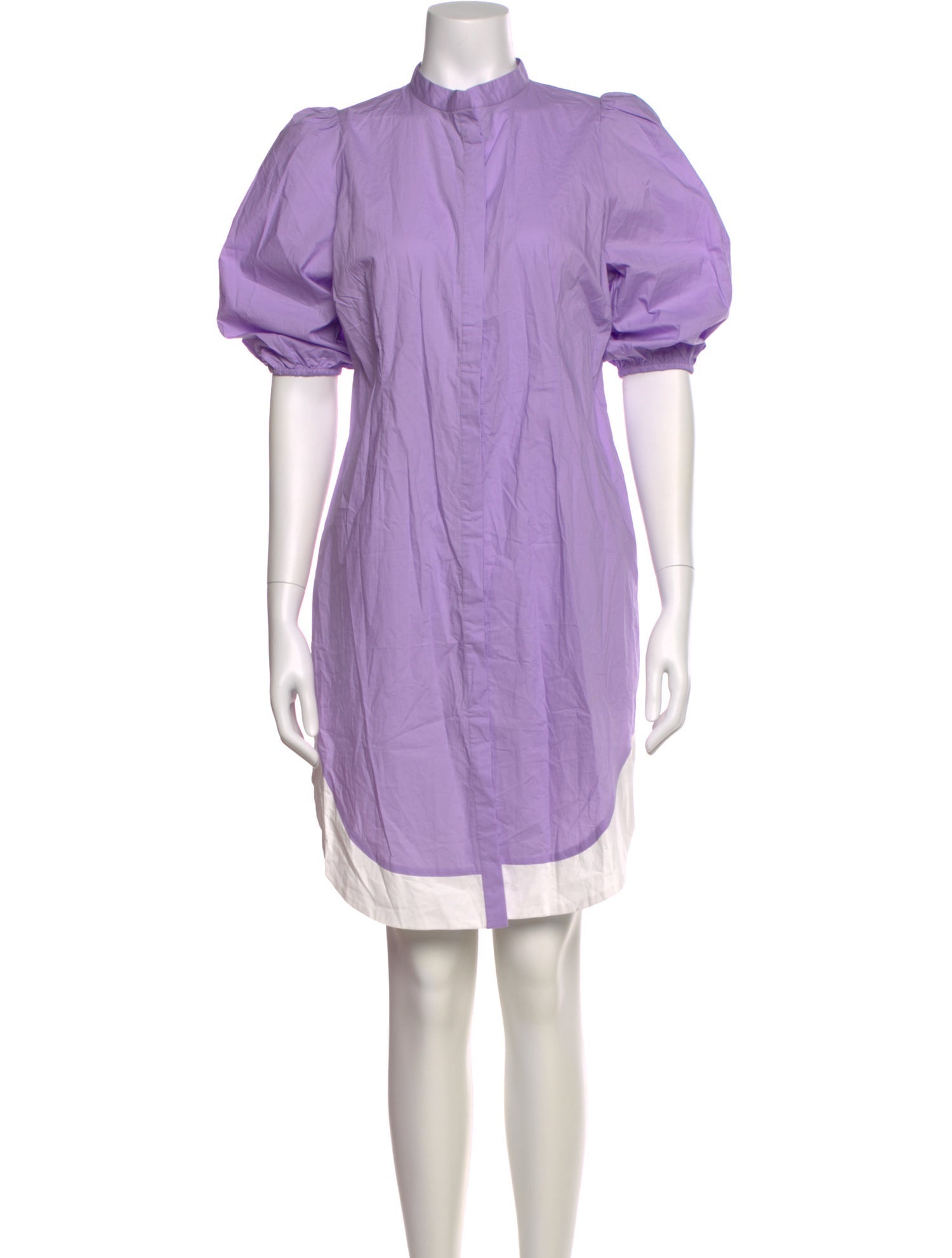 Chloé Kristyn Mock Neck Knee-Length Dress