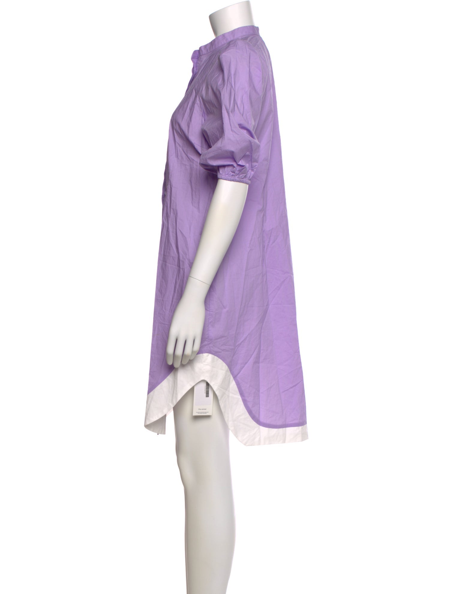 Chloé Kristyn Mock Neck Knee-Length Dress