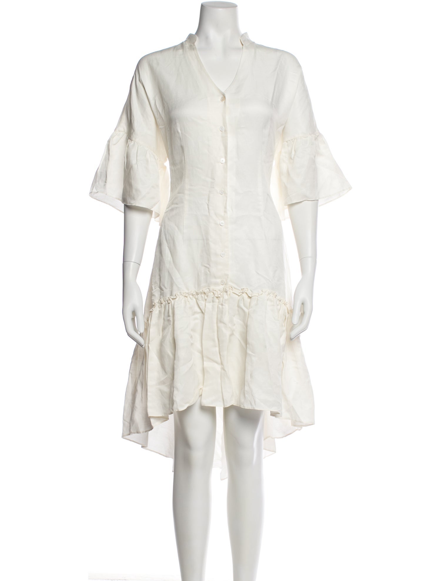 Chloé Kristyn V-Neck Midi Length Dress