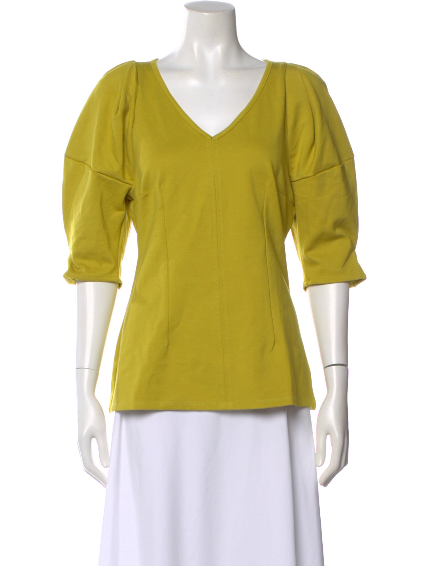 Chloé Kristyn V-Neck Three-Quarter Sleeve Top w/ Tags