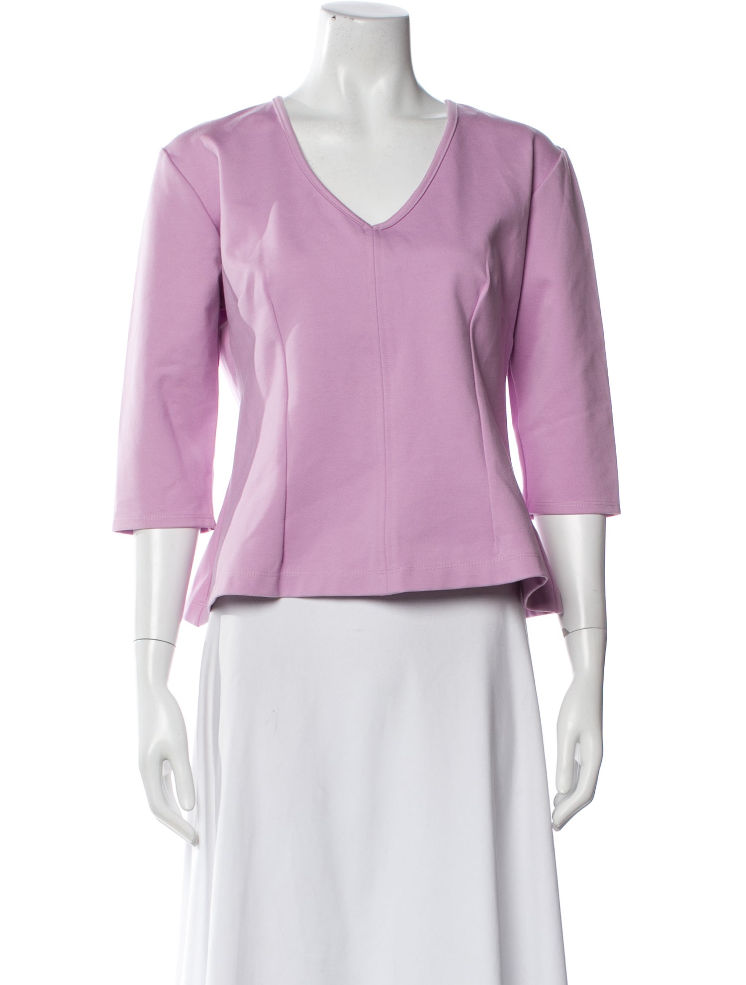 Chloé Kristyn V-Neck Three-Quarter Sleeve Blouse w/ Tags