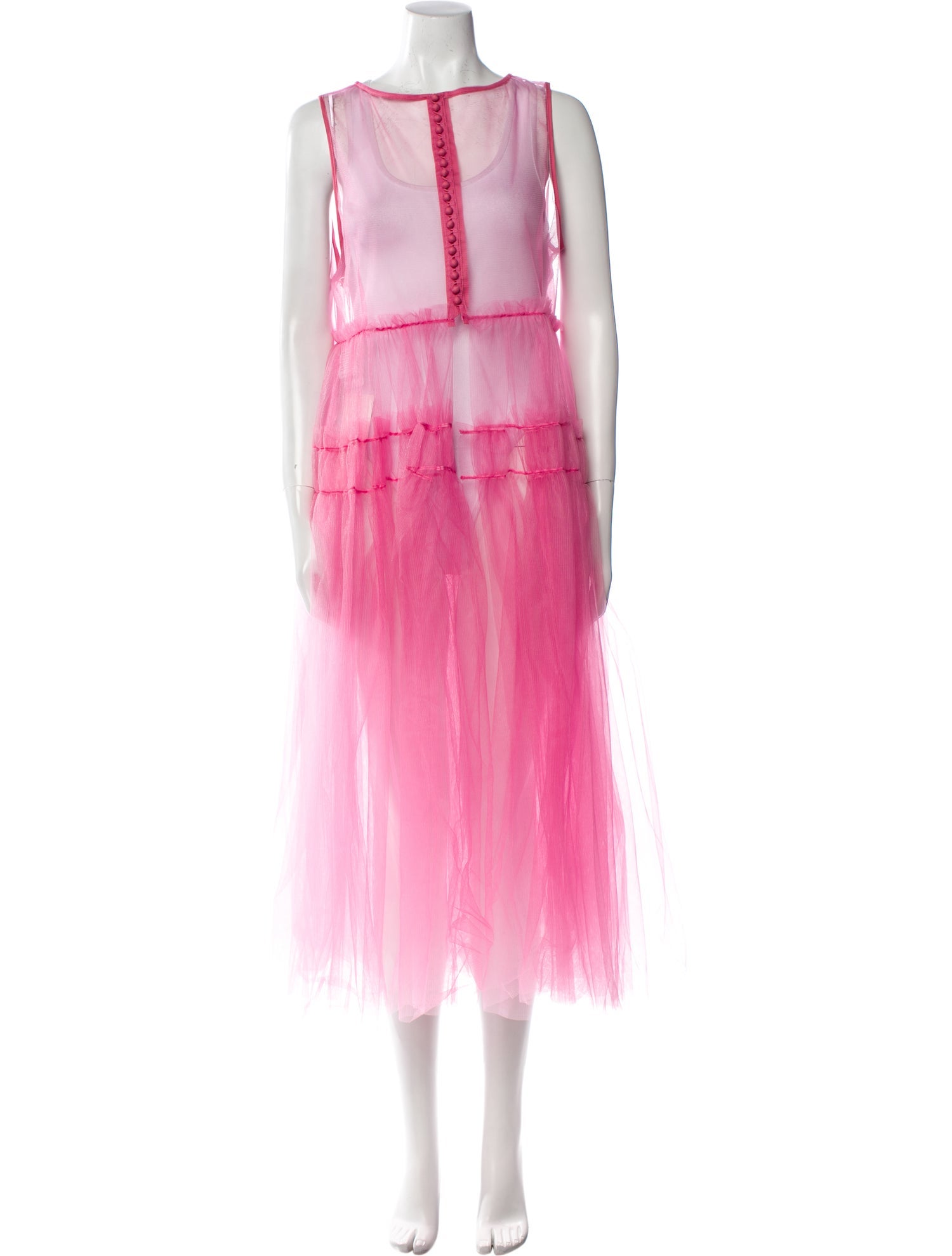 Chika Kisada Nylon Midi Length Dress