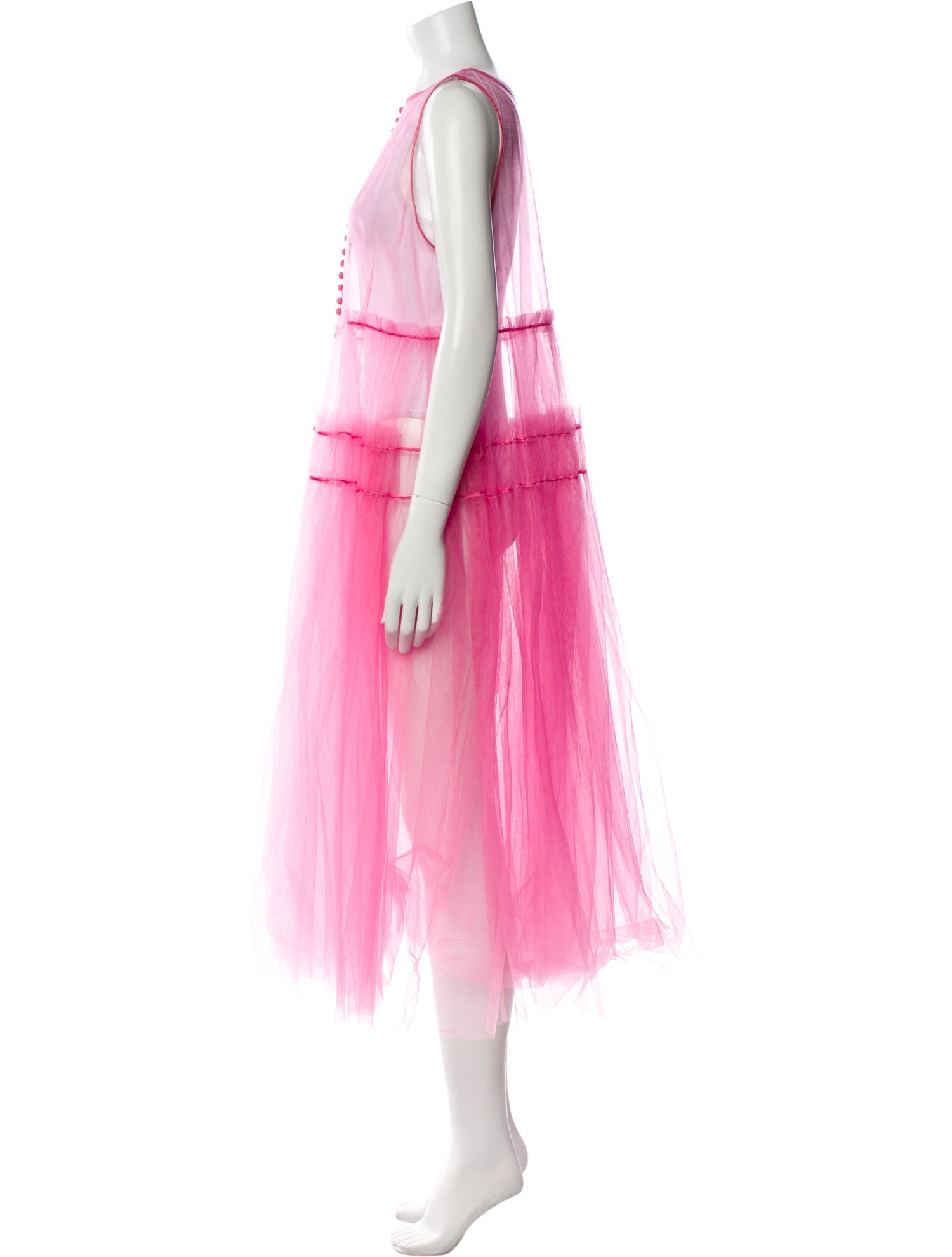 Chika Kisada Nylon Midi Length Dress