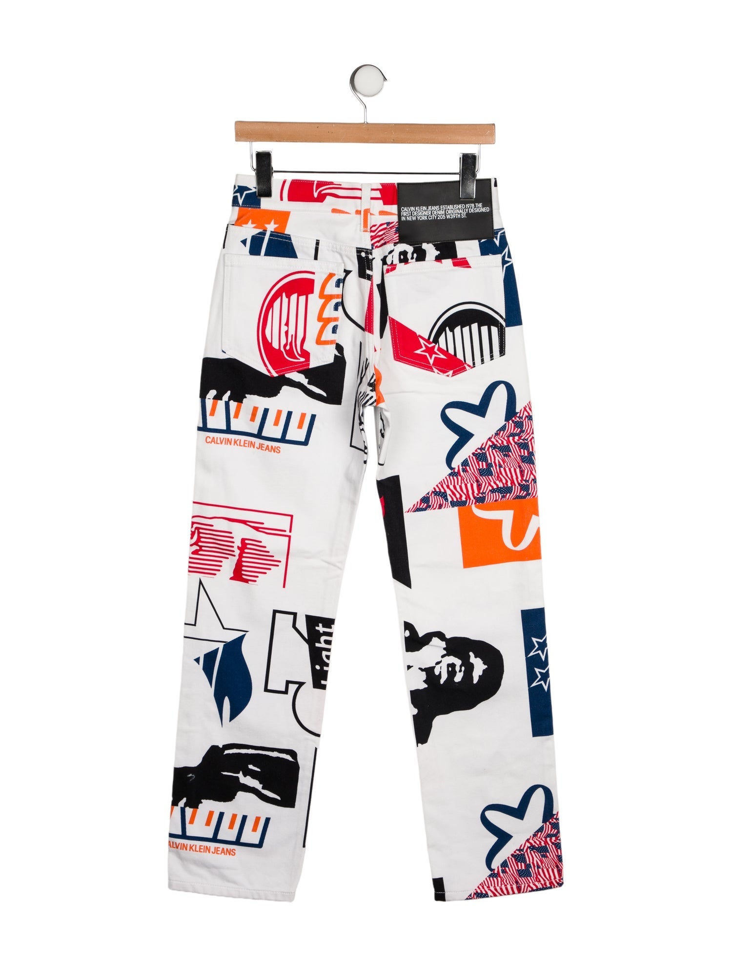 CALVIN KLEIN JEANS EST. 1978 Mid-Rise Straight Leg Jeans