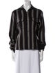 CALVIN KLEIN JEANS EST. 1978 Striped Long Sleeve Button-Up Top