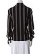 CALVIN KLEIN JEANS EST. 1978 Striped Long Sleeve Button-Up Top