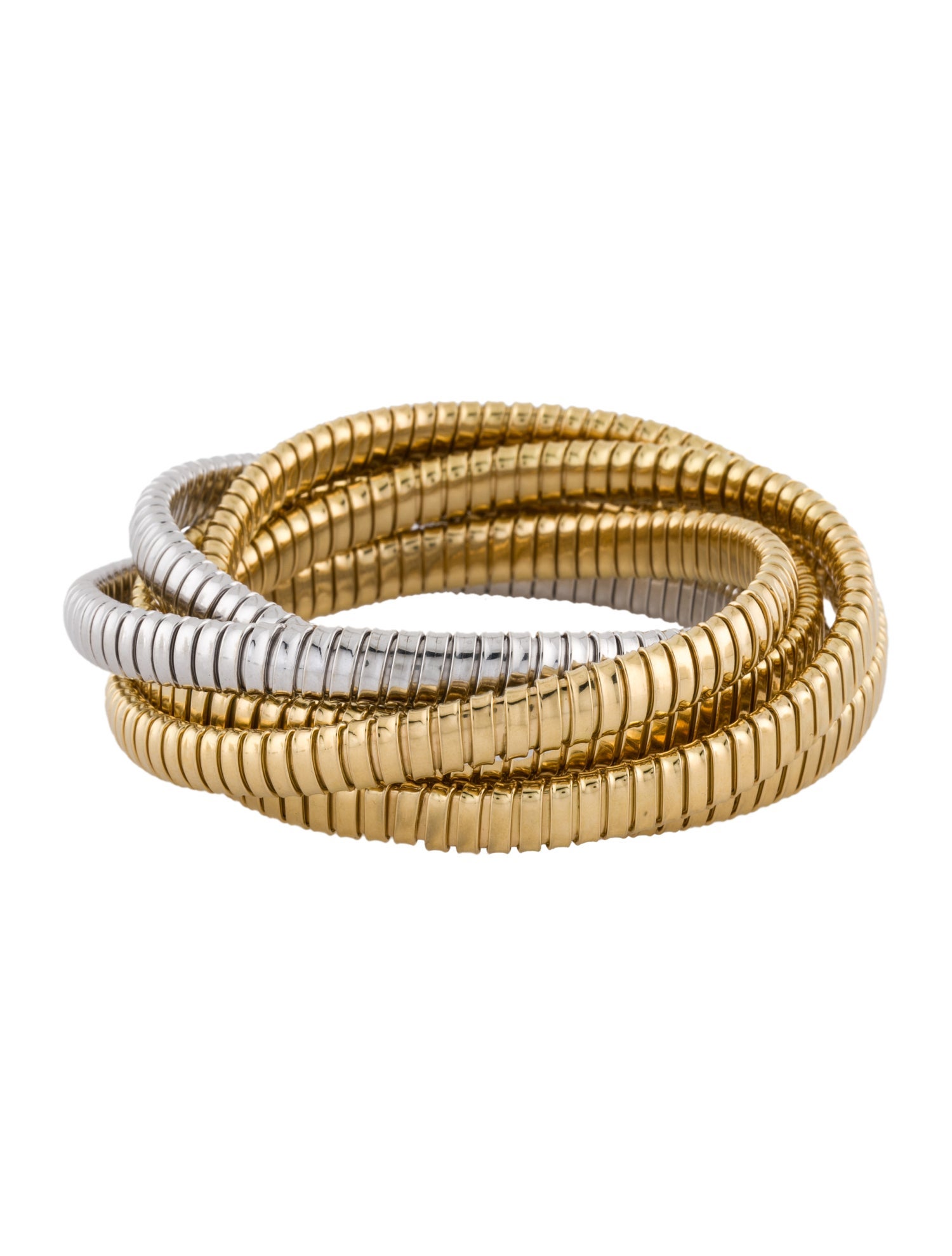 Carlo Weingrill 18K Two-Tone Six Strand Rolling Bracelet