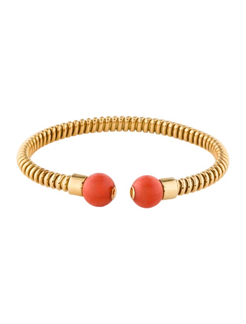 Carlo Weingrill 18K Coral Cuff