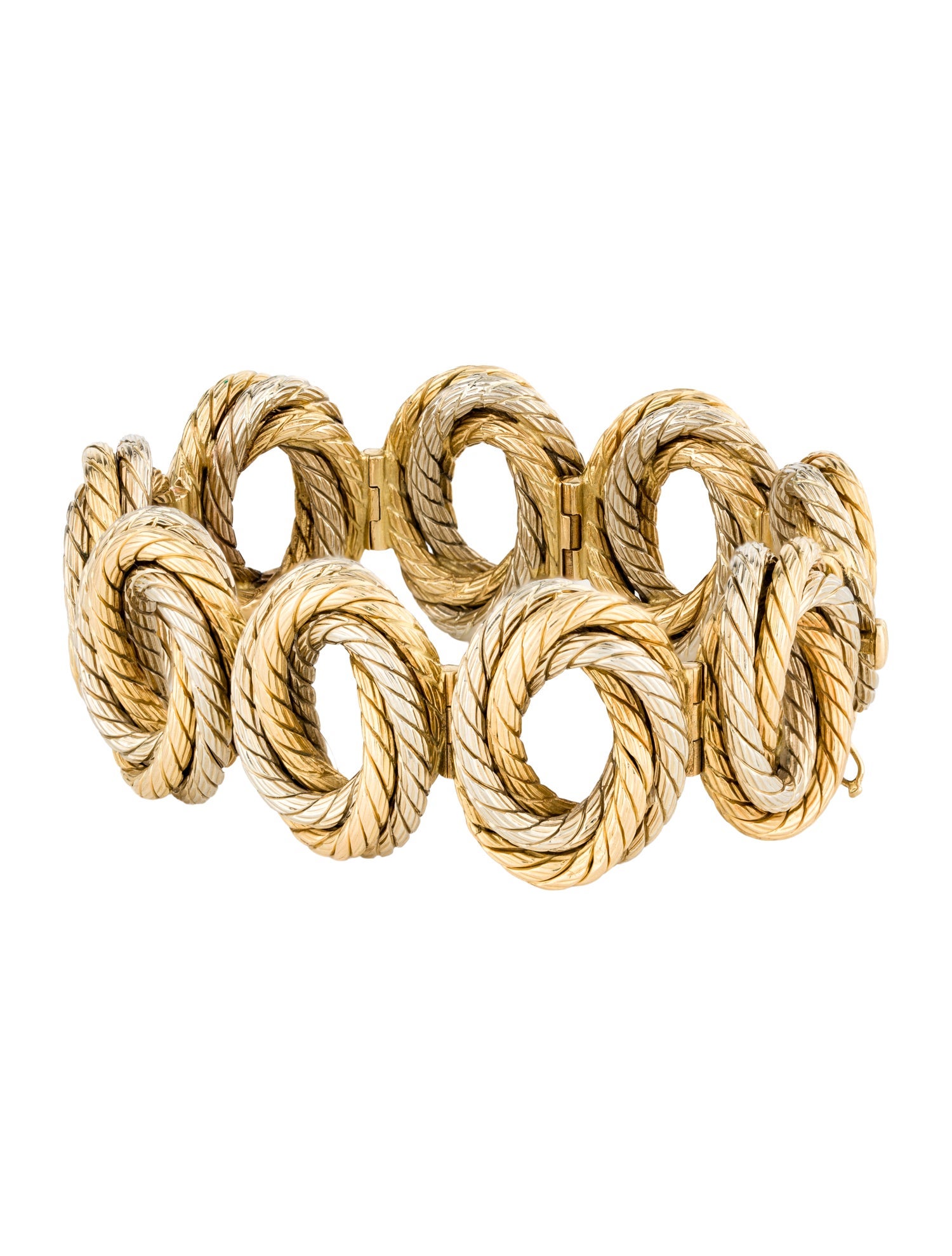 Carlo Weingrill 18K Two-Tone Rope Link Bracelet