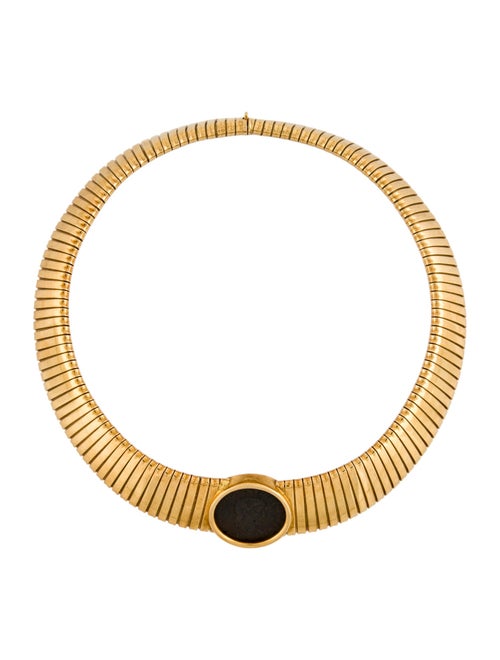 Carlo Weingrill 18K Coin Tubogas Necklace