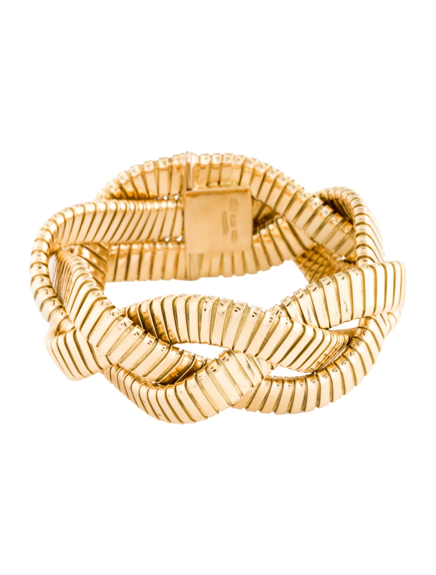 Carlo Weingrill 18K Tubogas Woven Bangle Bracelet
