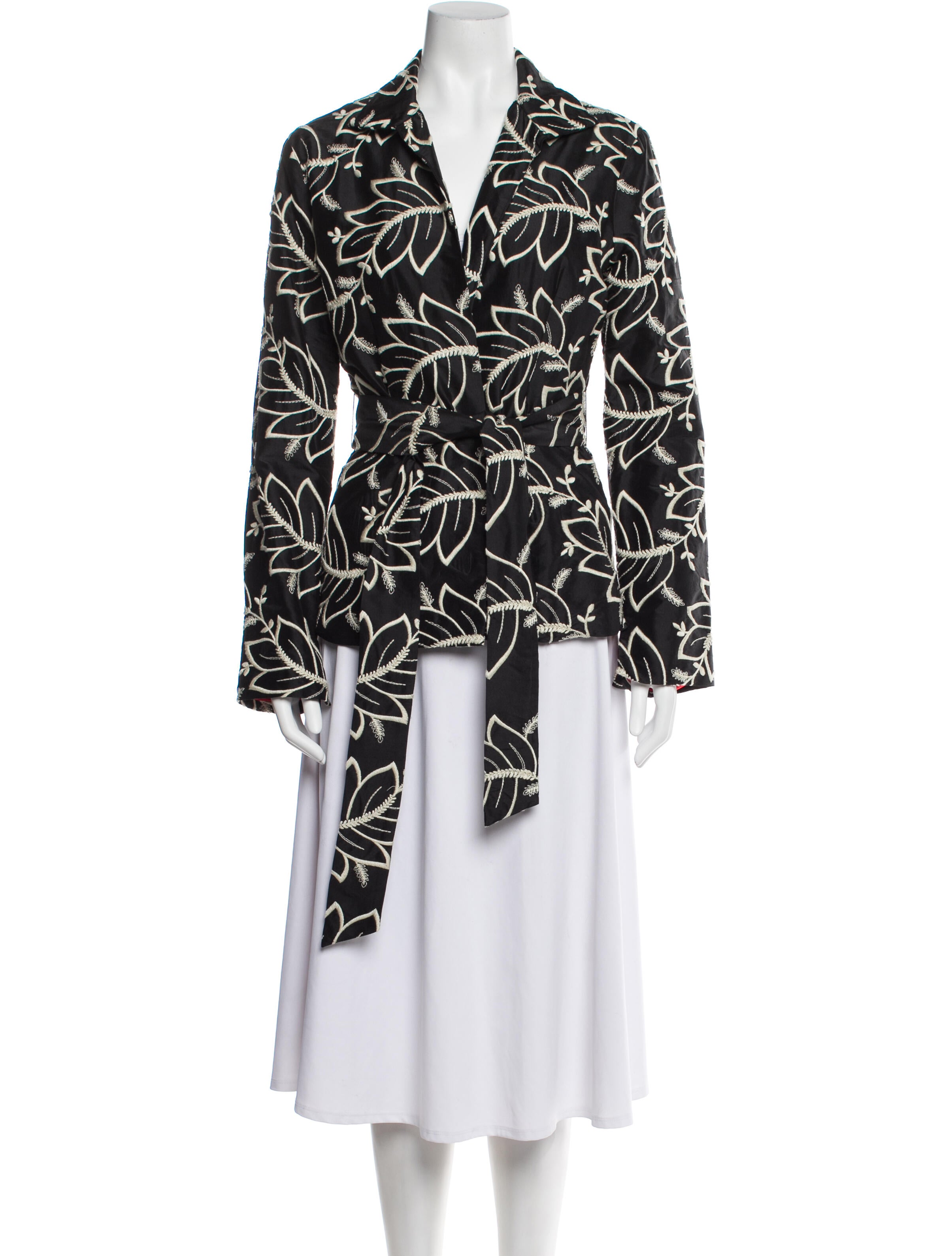 Ck Bradley Silk Printed Jacket