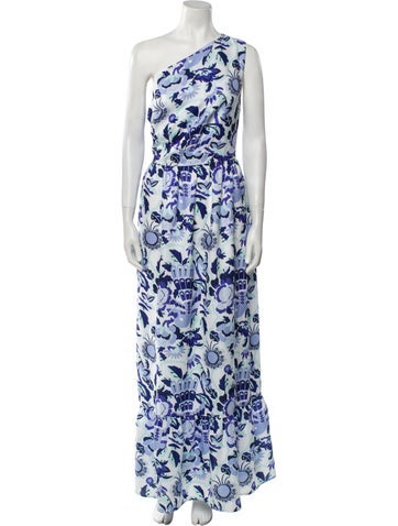Ck Bradley Dresses Floral Print Long Dress L