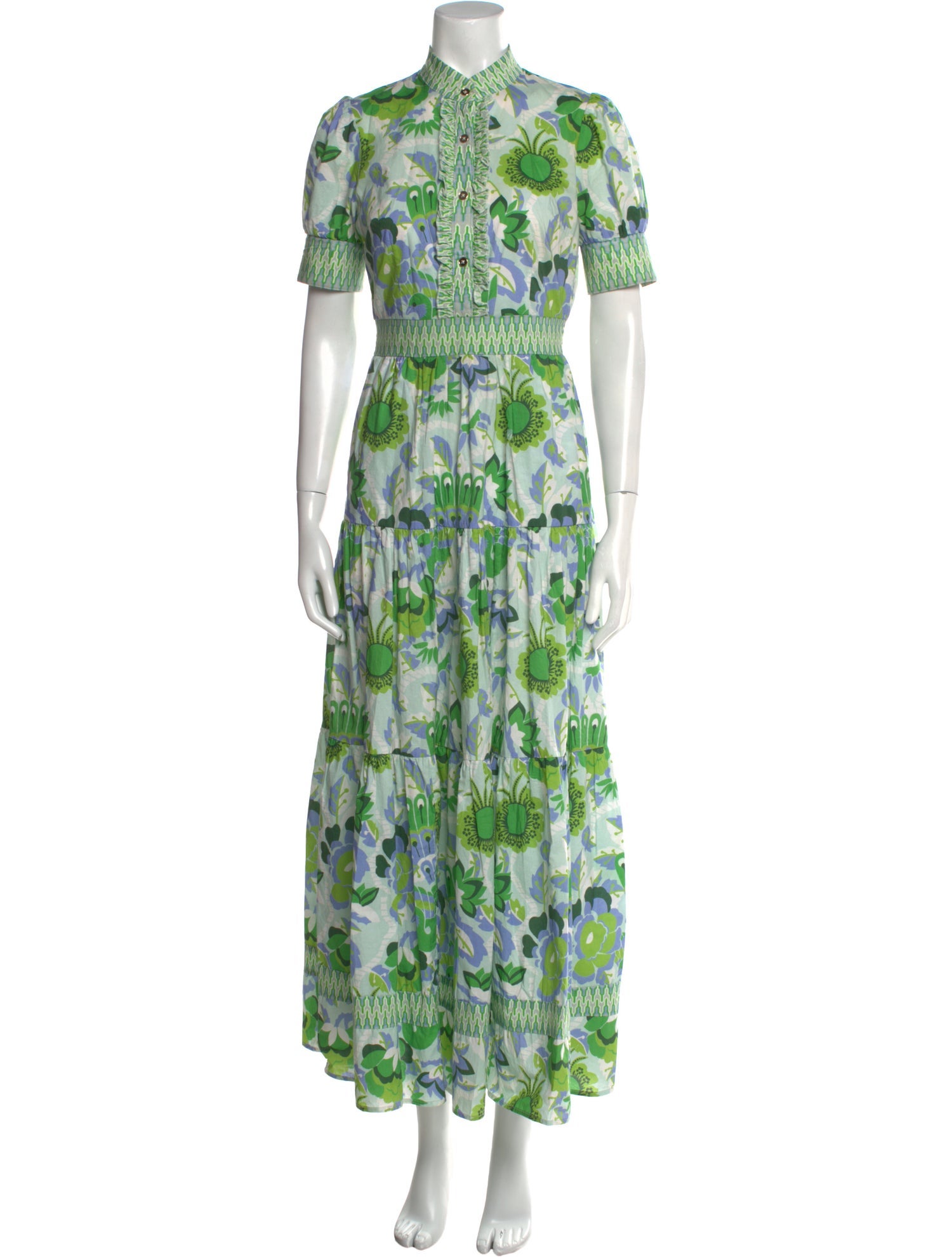Ck Bradley Floral Print Long Dress