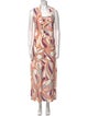 Ck Bradley Printed Long Dress