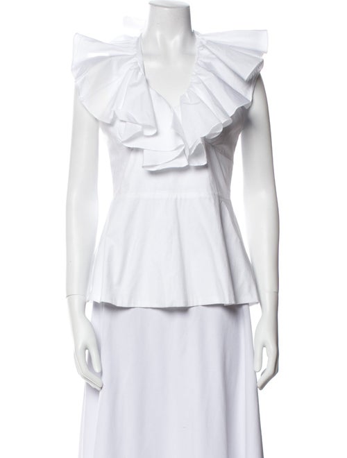 Ck Bradley V-Neck Sleeveless Blouse