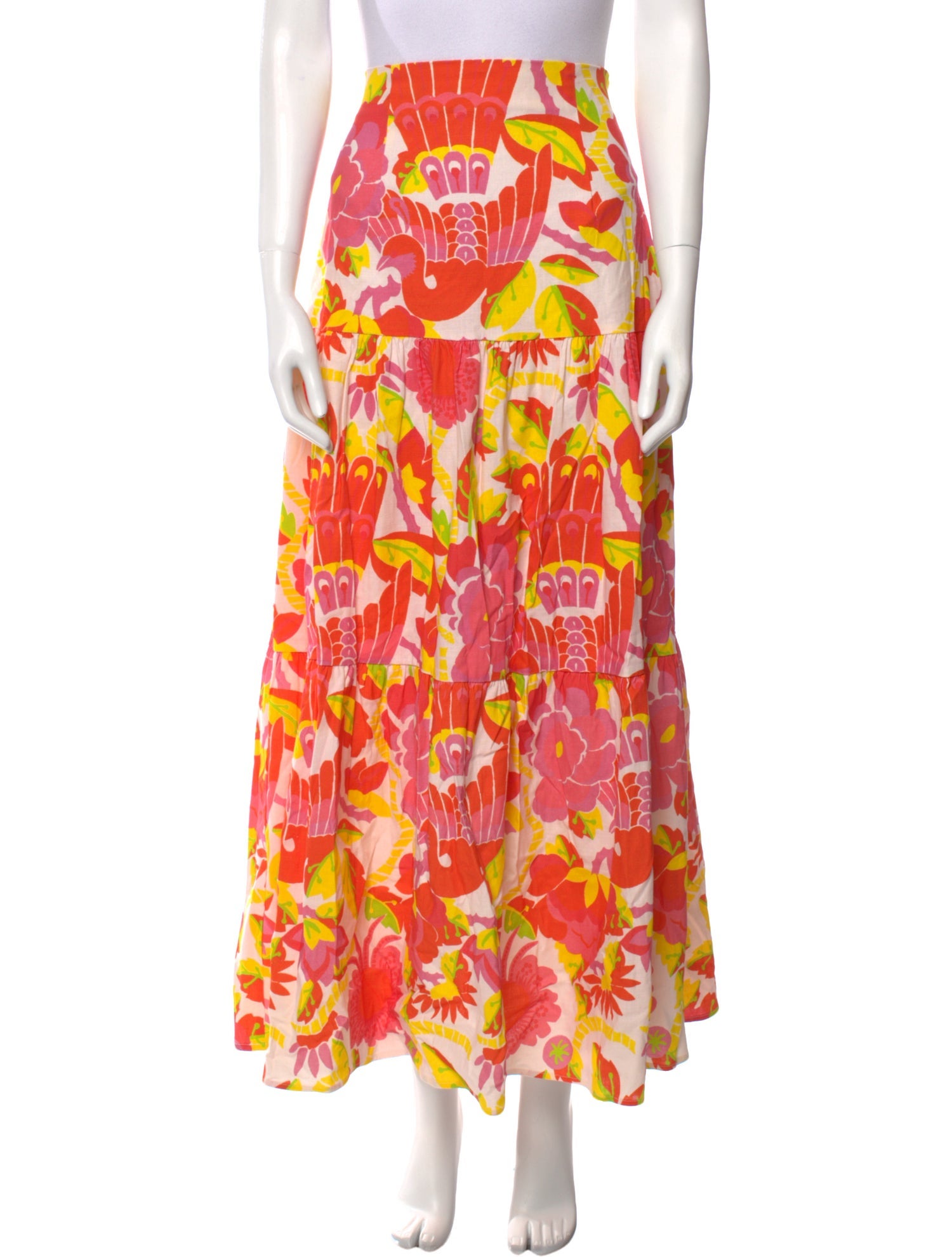 Ck Bradley Floral Print Long Skirt