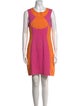 Ck Bradley Colorblock Pattern Mini Dress