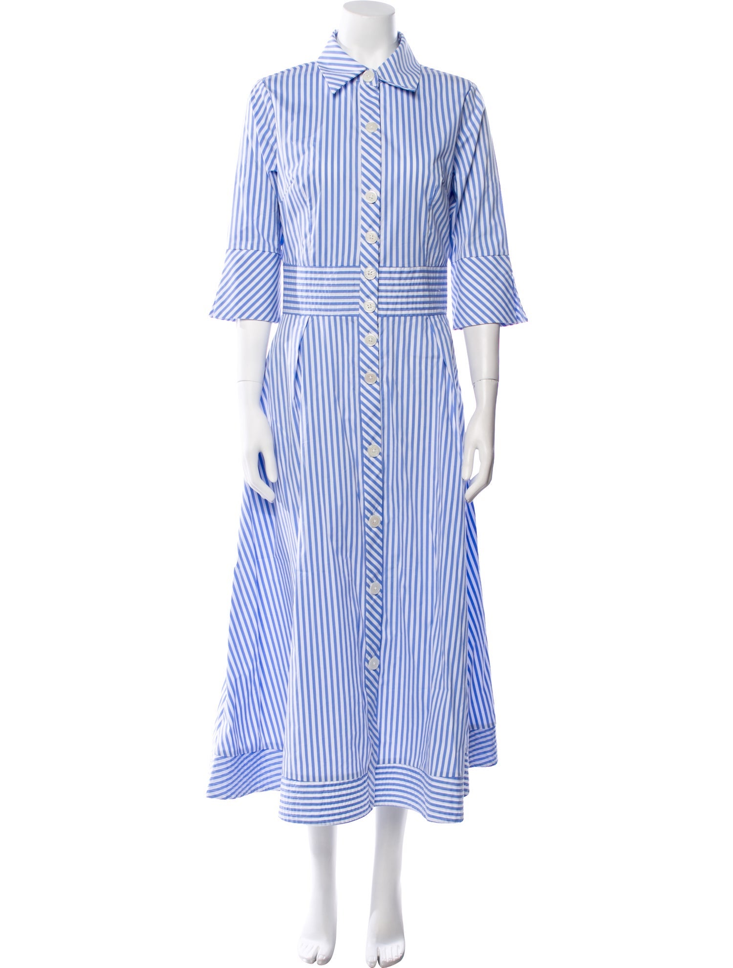 Ck Bradley Striped Long Dress