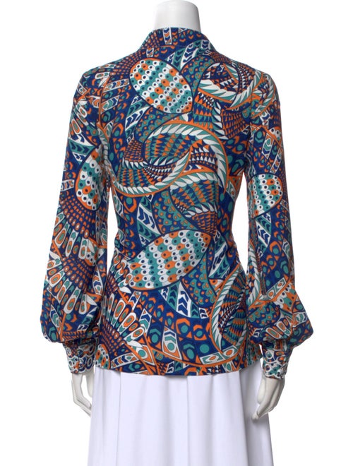 Ck Bradley Printed Long Sleeve Blouse
