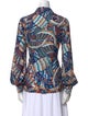 Ck Bradley Printed Long Sleeve Blouse