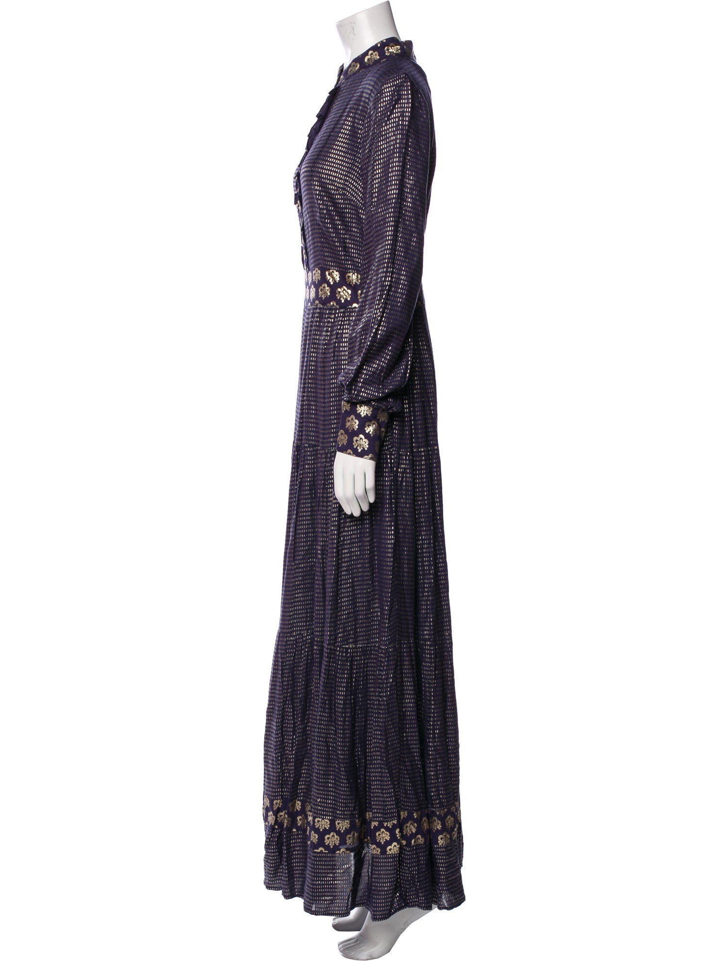 Ck Bradley Printed Long Dress w/ Tags