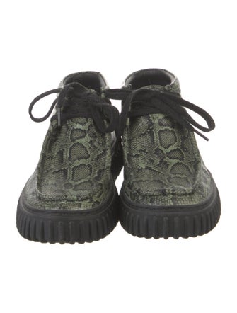 Clarks x Martine Rose Leather Animal Print Boots