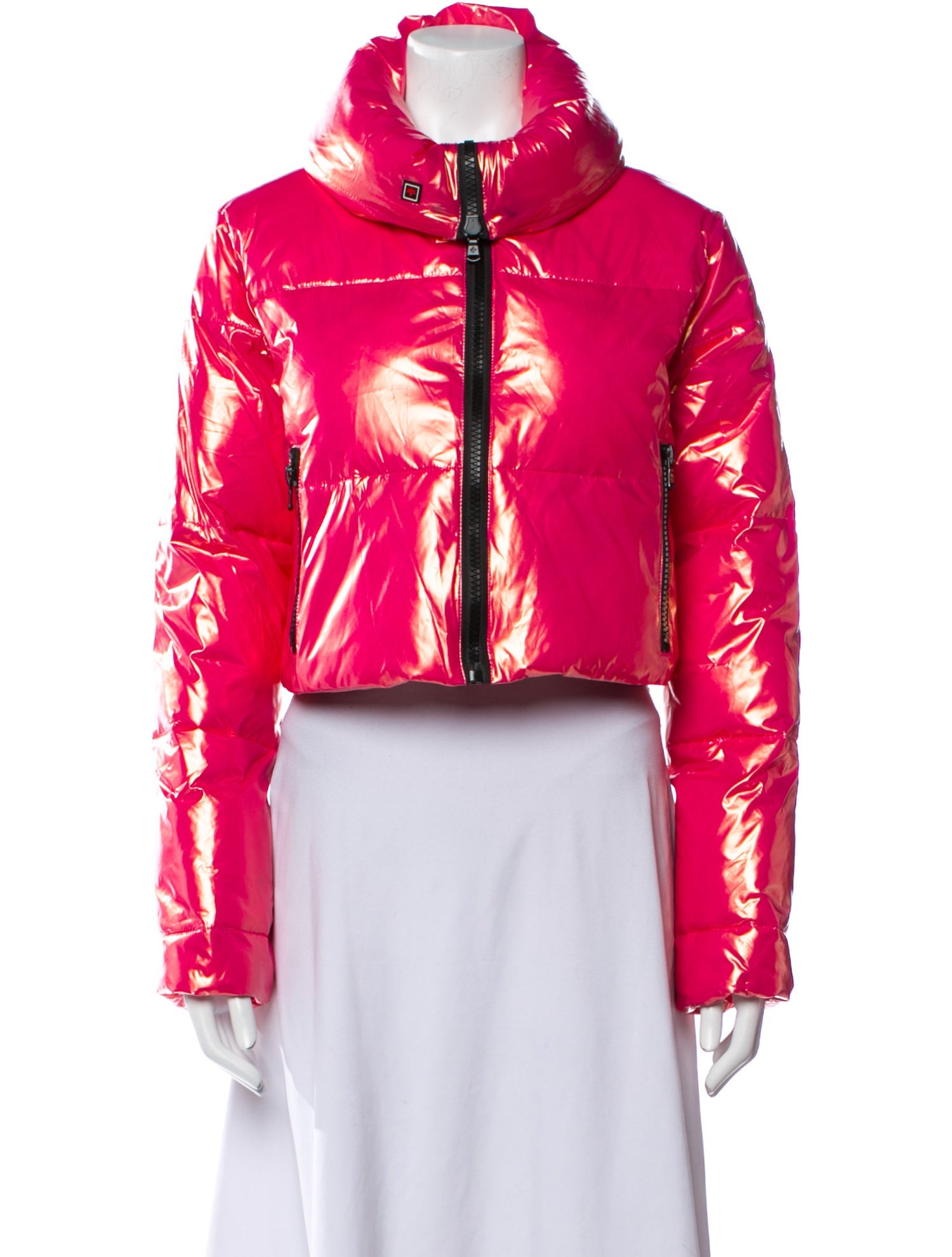 Canadian Nylon Floral Print Biker Jacket