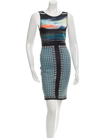 Clover Canyon Printed Sleeveless Mini Dress