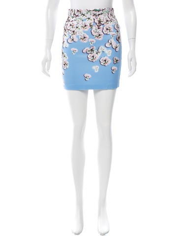 Clover Canyon Floral Print Mini Skirt