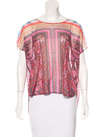 Clover Canyon Printed Short Sleeve Top