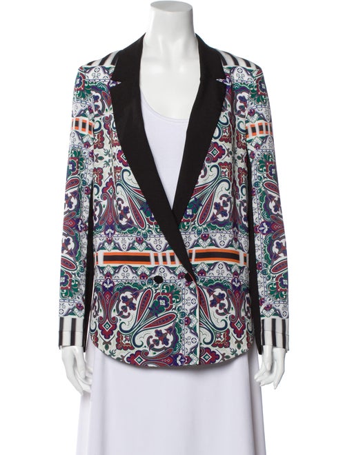 Clover Canyon Paisley Print Blazer Blue