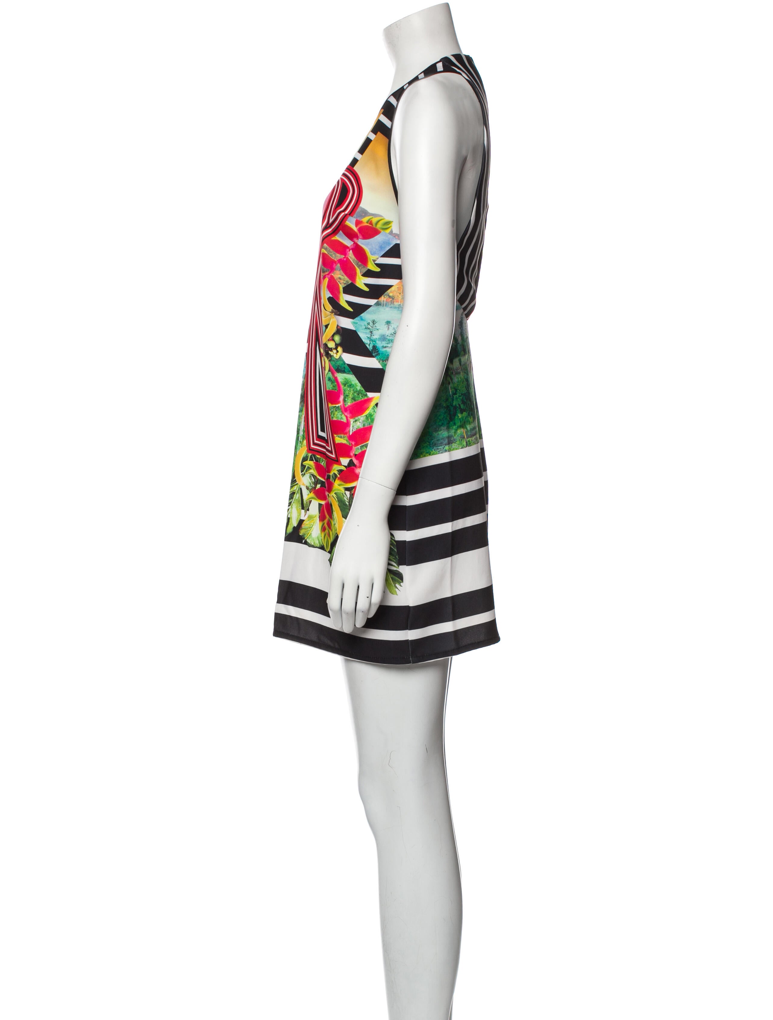 Clover Canyon Printed Mini Dress - Blue 