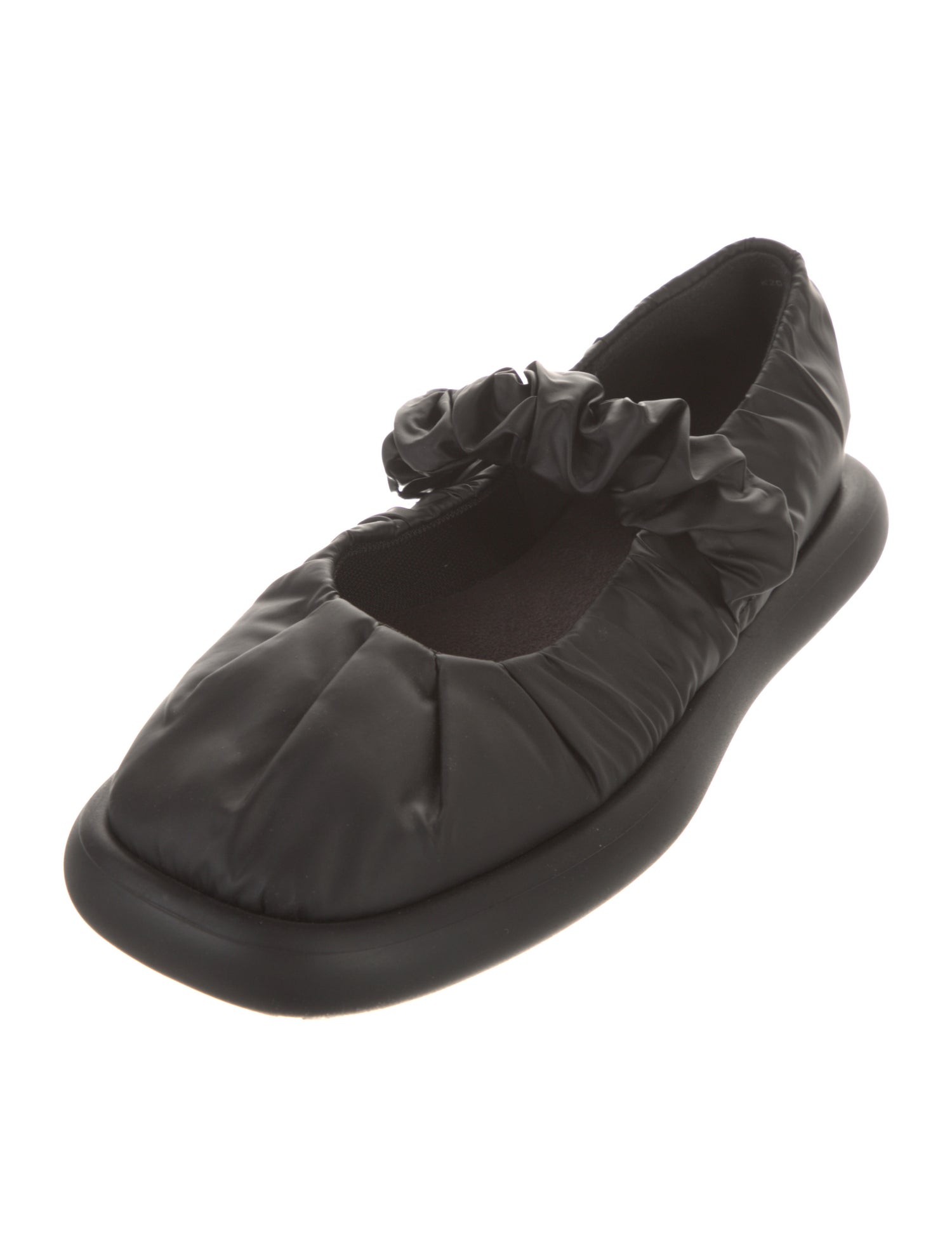 CamperLab Leather Pleated Accents Mary Jane Flats