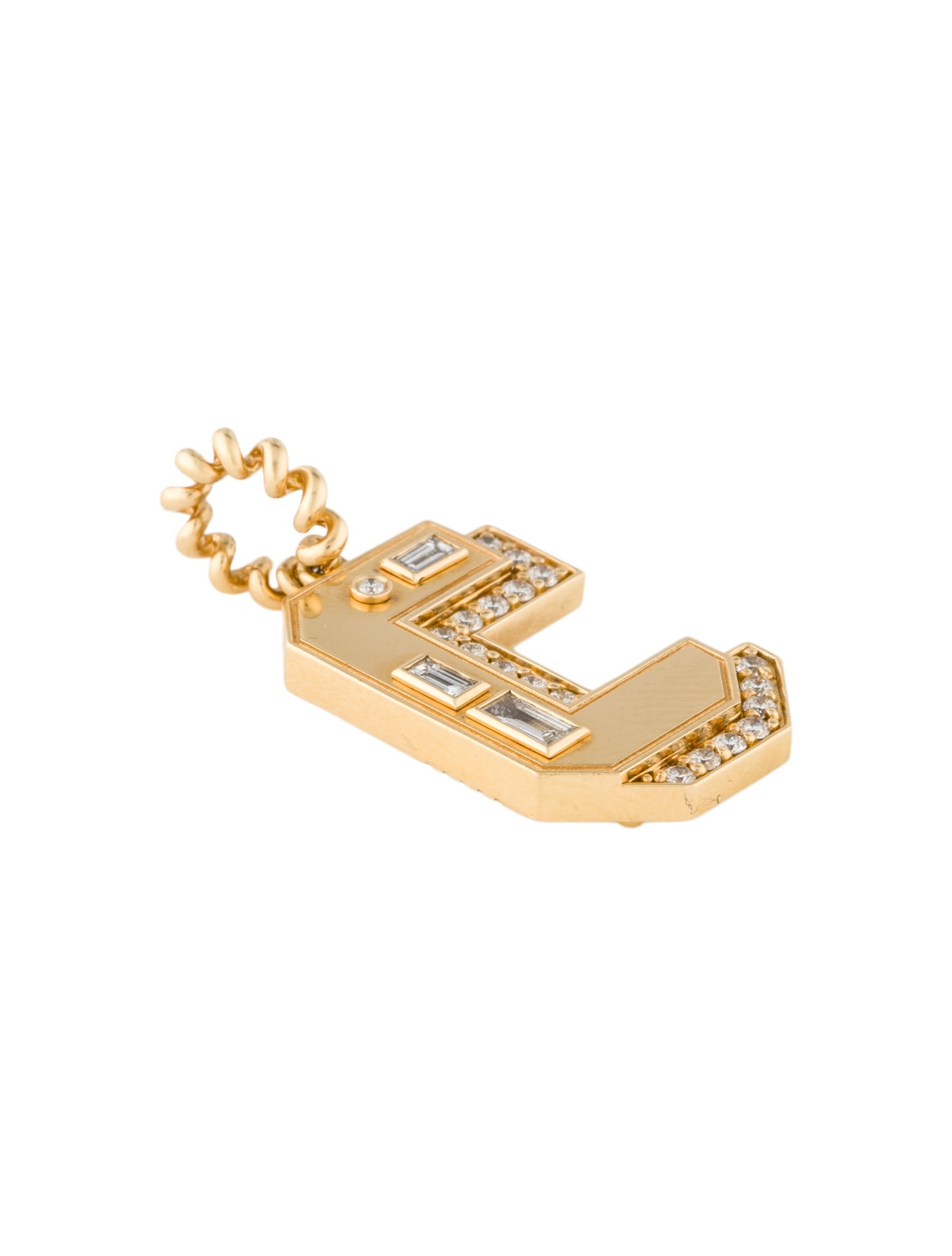 Boochier 18K Diamond Initial 'C' Jumbo Pendant