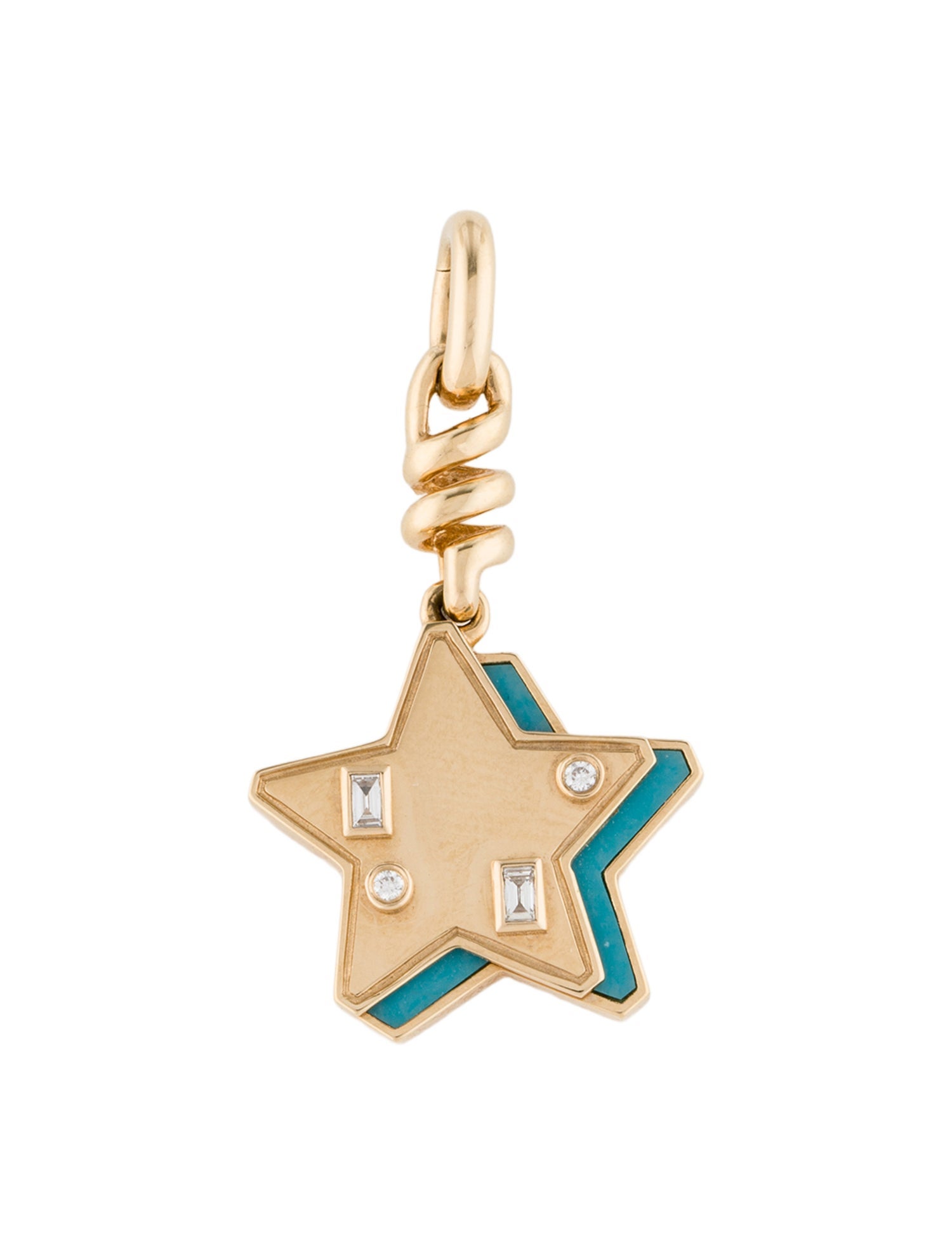 Boochier 18K Diamond & Resin Star Pendant