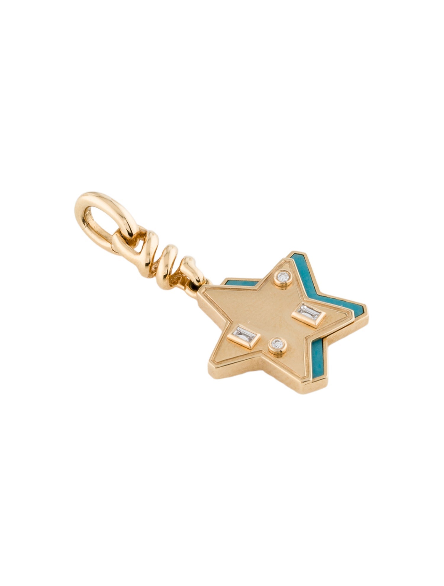 Boochier 18K Diamond & Resin Star Pendant