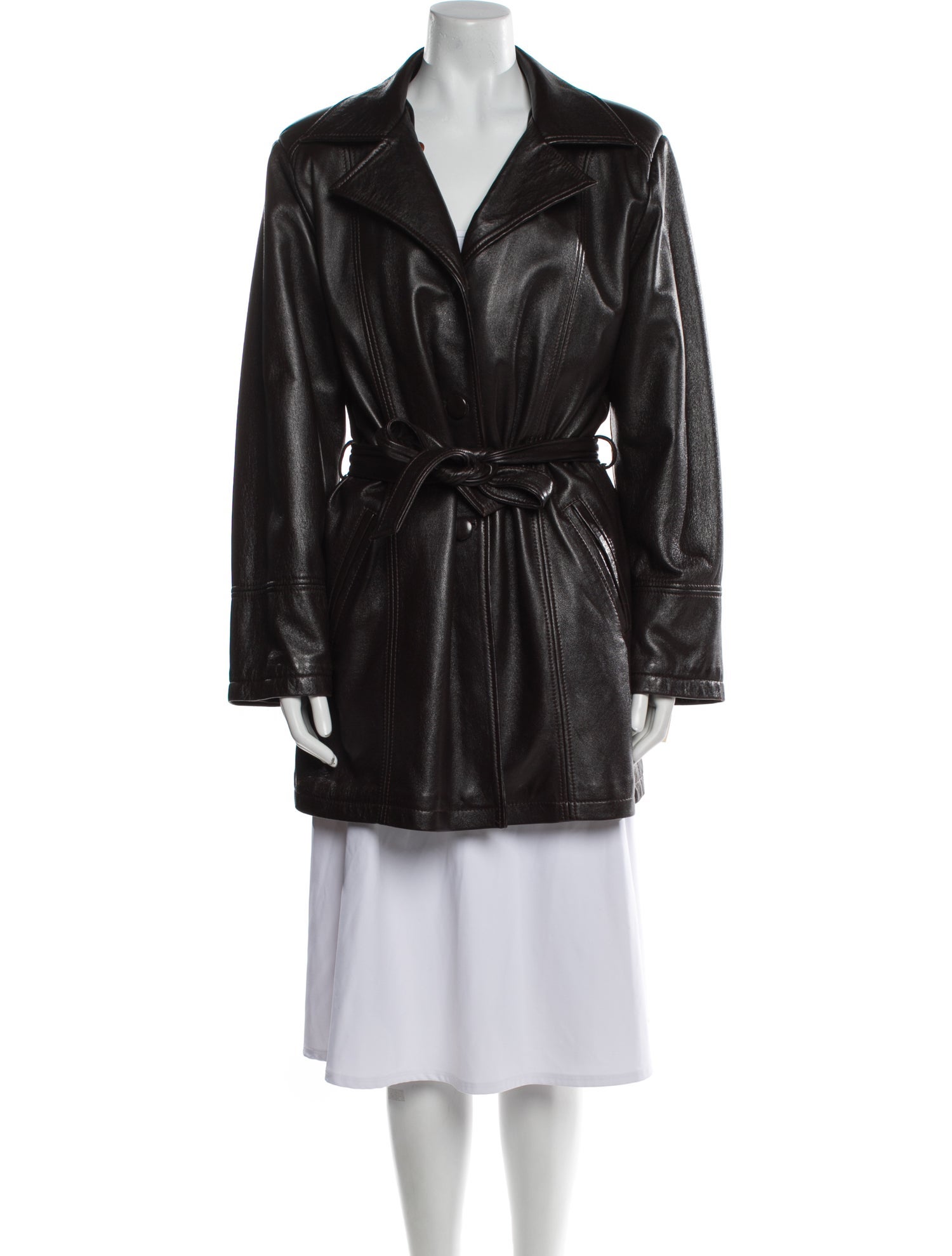 Casa Lopez Faux Leather Jacket