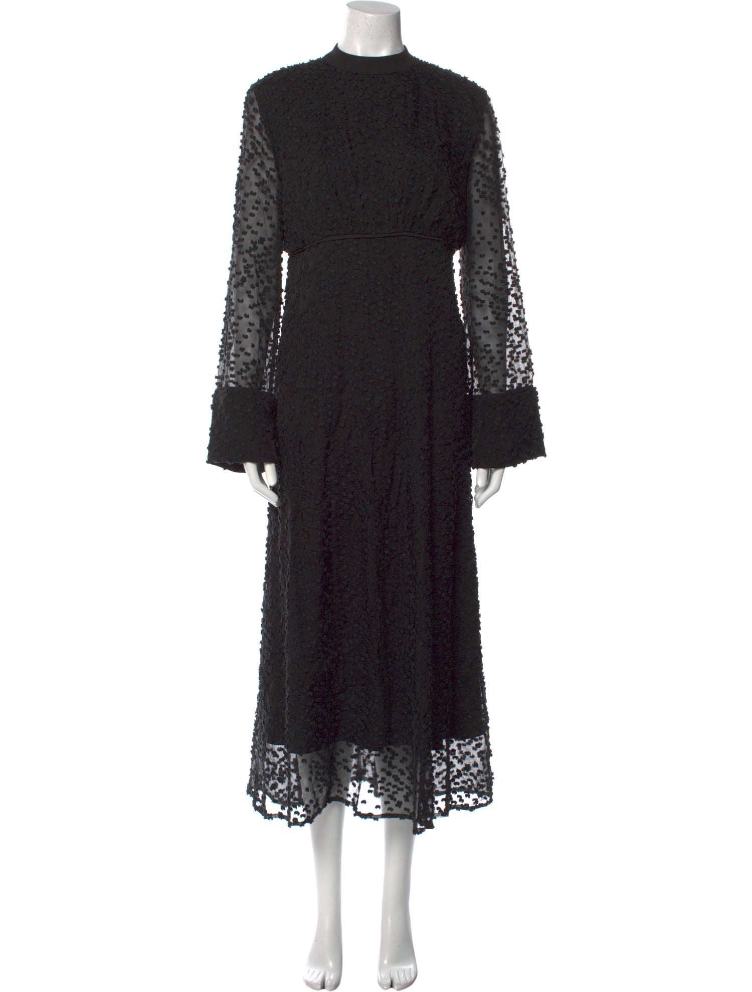 Clane Mock Neck Long Dress