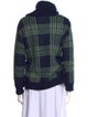 Claudie Pierlot Plaid Print Turtleneck Sweater